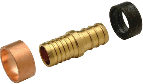 Apollo APXBC12125PK Coupling, 1/2 in, For: PEX Pipes, Crimp Ring and Clamp Connections