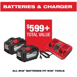 Milwaukee M18 FUEL 2823-22HD 21 in. 18 V Battery Self-Propelled Lawn Mower Kit (Battery & Charger)