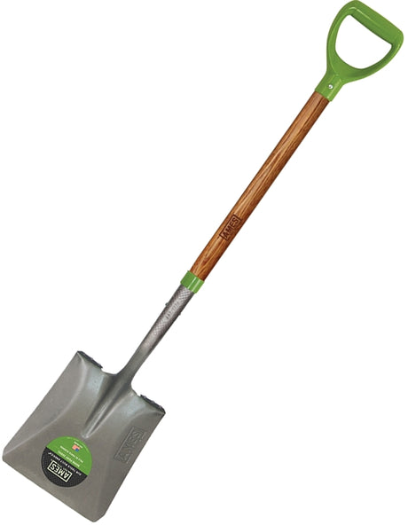 Ames 2535900 Transfer Shovel, 9-3/4 in W Blade, Steel Blade, North American Hardwood Handle, D-Shaped Handle