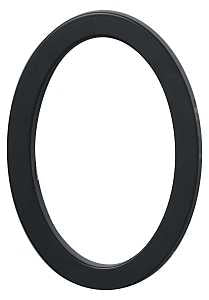 Hy-Ko FM-6 Architectural Series FM-6/0 House Number, Character: 0, 6 in H Character, Black Character, Pack of 3