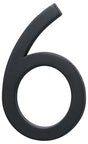 Hy-Ko FM-6 Architectural Series FM-6/6 House Number, Character: 6, 6 in H Character, Black Character, Pack of 3