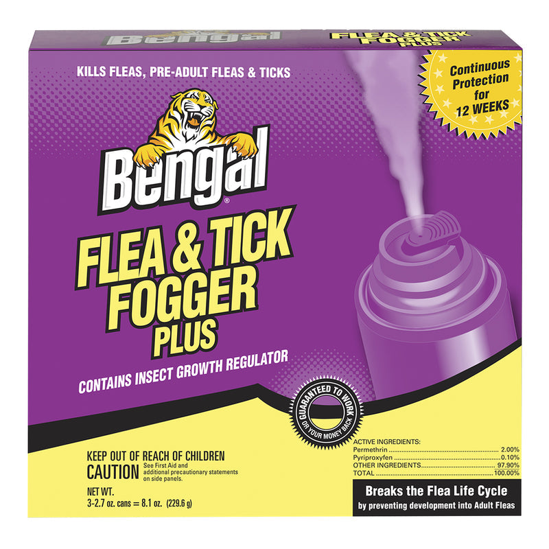 Bengal Plus Flea & Tick Killer Fog 3-2.7 oz, Pack of 6