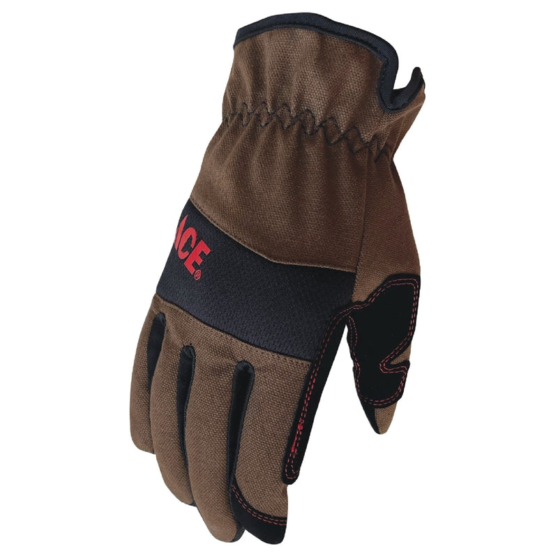 Ace Utility Gloves Black/Brown XL 1 pk