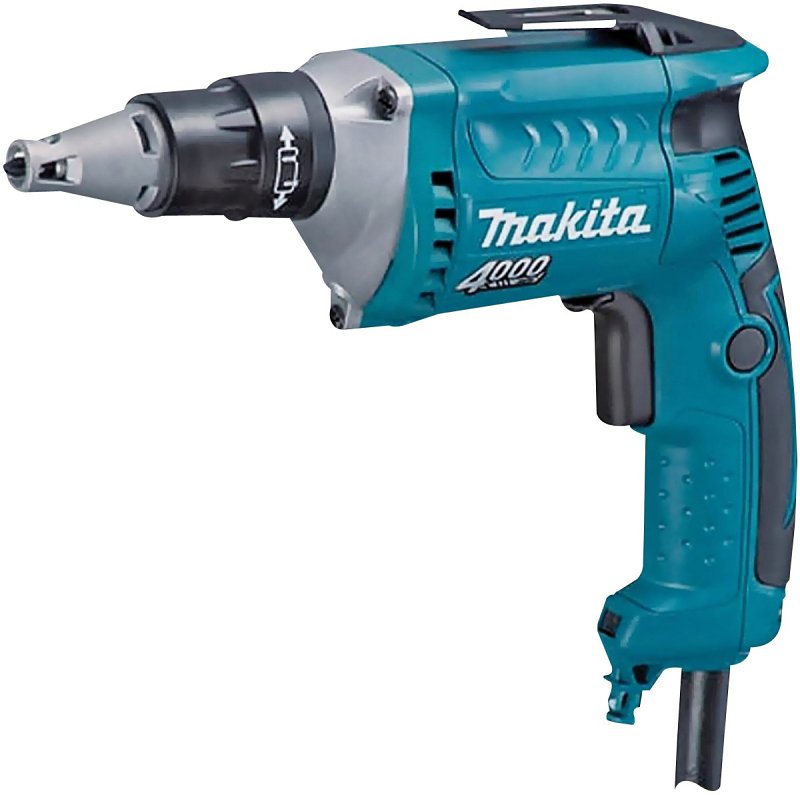 Makita FS4200 Drywall Screwdriver, 6 A, 1/4 in Chuck, Hex Chuck, 4000 rpm Speed, 8.2 ft L Cord