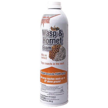Bonide REVENGE Wasp and Hornet Killer Foam 15 oz, Pack of 12