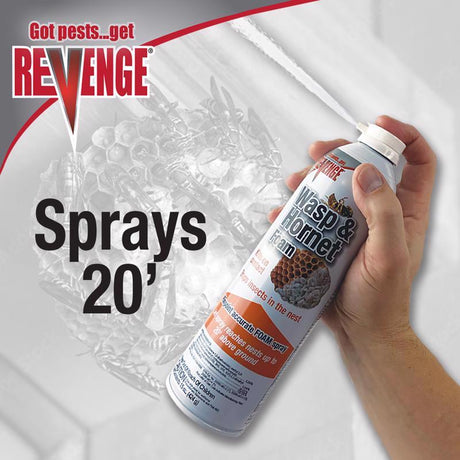 Bonide REVENGE Wasp and Hornet Killer Foam 15 oz, Pack of 12