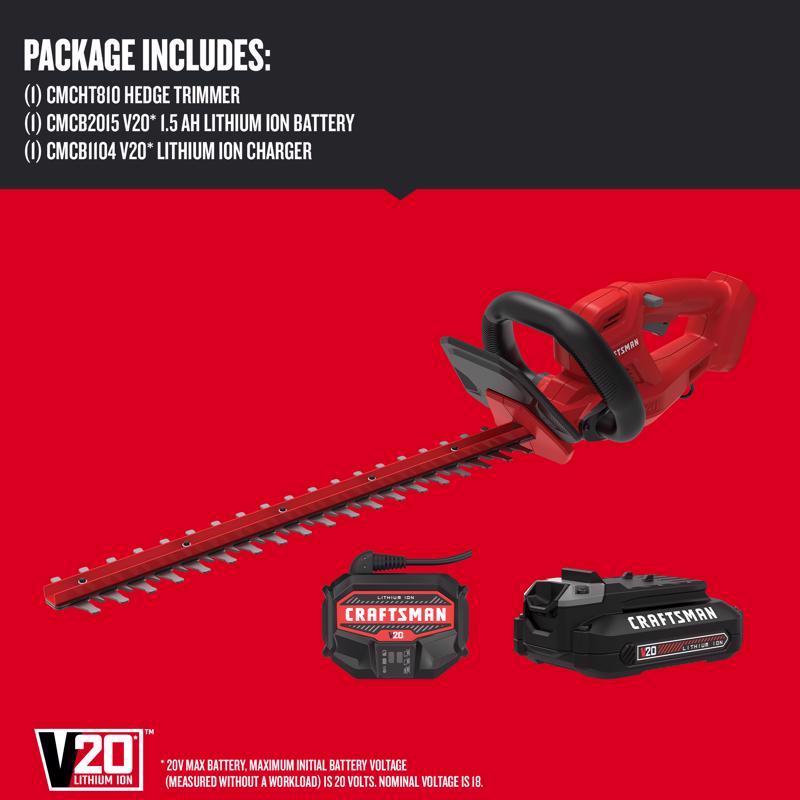 Craftsman V20 CMCHT810C1 Hedge Trimmer
