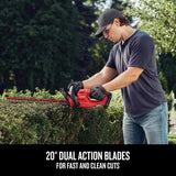 Craftsman V20 CMCHT810C1 20 in. 20 V Battery Hedge Trimmer Kit (Battery & Charger)