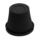 Bloem Terra 14.25 in. H X 17.25 in. W X 11.75 in. D Plastic Traditional Planter Black