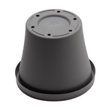 Bloem Terra 20.25 in. H X 23.75 in. W X 16 in. D Plastic Traditional Planter Charcoal