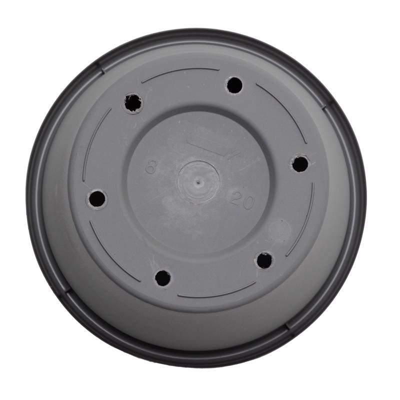 Bloem Terra 20.25 in. H X 23.75 in. W X 16 in. D Plastic Traditional Planter Charcoal