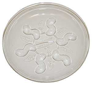 Gardener's Blue Ribbon Saucer Plus SP10 Plant Saucer, 10 in Dia, Plastic, Clear, Pack of 24