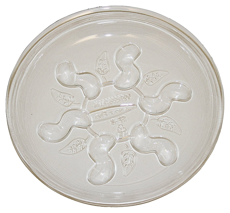 Gardener's Blue Ribbon Saucer Plus SP10 Plant Saucer, 10 in Dia, Plastic, Clear, Pack of 24