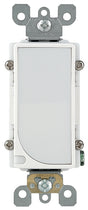 Leviton 6527-W Full Guide Light, 3.7 mA, 120 VAC, 1 W, LED Lamp, White