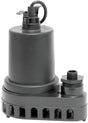 Superior Pump 91570 Submersible Utility Pump, 4.9 A, 120 V, 0.5 hp, 1-1/2 in Outlet, 55 gpm, Thermoplastic Impeller