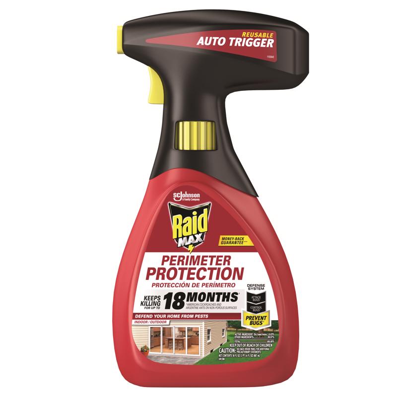 Raid Max Perimeter Protection Insect Control Spray 30 oz, Pack of 6