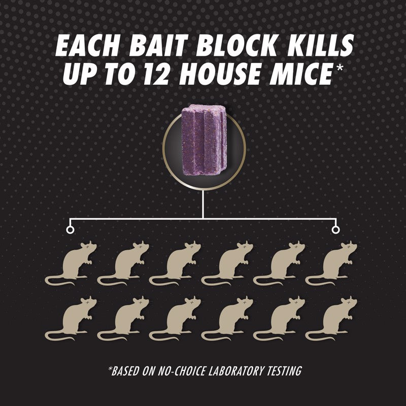 Tomcat Advanced Bait Station and Bait Blocks For Mice 2 pk