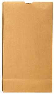 Duro Bag Dubl Life 18406 SOS Bag, #6, 6 in L, 3-5/8 in W, 11-1/16 in H, Kraft Paper, Brown