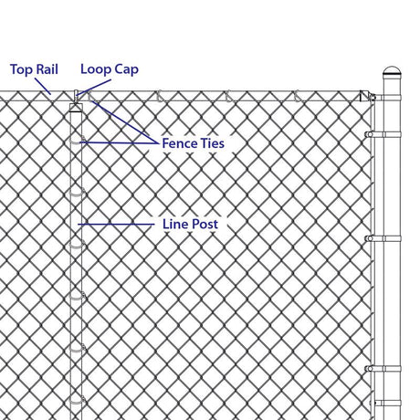 Yardlink .787 in. H X .557 in. L Aluminium Multi-Purpose Fence Ties Silver
