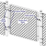 Yardlink 1.38 in. H X 2.38 in. W Galvanized Steel Fork Latches w/Bolt
