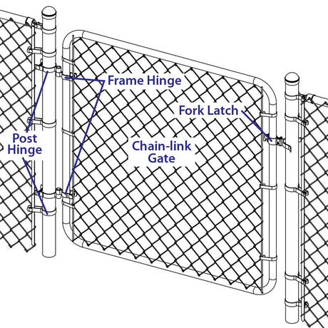 Yardlink 1.38 in. H X 2.38 in. W Galvanized Steel Fork Latches w/Bolt