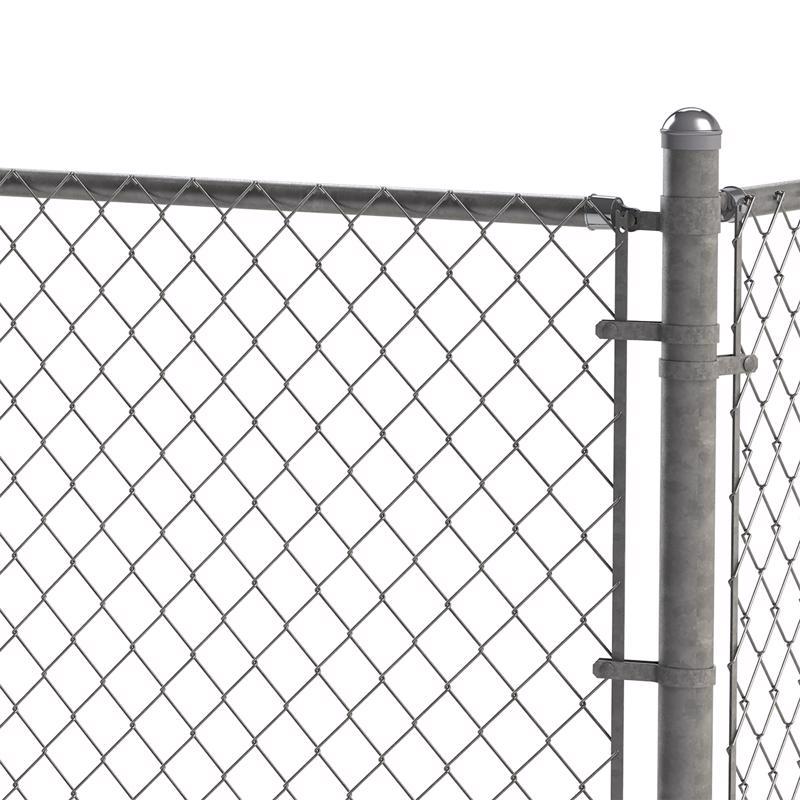 Yardlink Silver Aluminum Chain Link Rail End Cap 1 pk