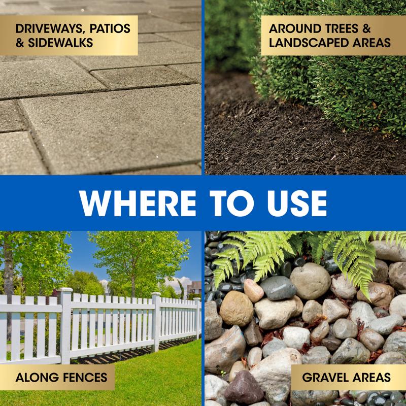 Roundup Dual Action Weed and Grass Killer + Preventer RTU Liquid 1 gal, Pack of 4