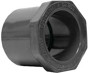 Lasco 837247BC Reducing Bushing, 2 x 1/2 in, Spigot x Slip, PVC, SCH 80 Schedule