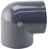 Lasco 808015BC Pipe Elbow, 1-1/2 in, Female, 90 deg Angle, PVC, SCH 80 Schedule