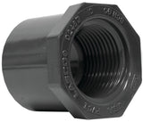 Lasco 838130BC Reducing Bushing, 1 x 1/2 in, Spigot x FIP, PVC, SCH 80 Schedule