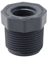 Lasco 839130BC Reducing Bushing, 1 x 1/2 in, MIP x Female, PVC, SCH 80 Schedule