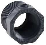 Lasco 839101BC Reducing Bushing, 3/4 x 1/2 in, Male x Female, PVC, SCH 80 Schedule