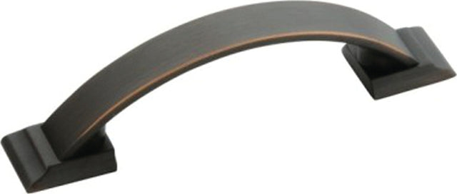 Amerock BP29349ORB Drawer Pull, 4-3/8 in L Handle, 1-1/8 in Projection, Zinc, Oil-Rubbed Bronze