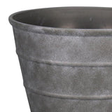 v 12 in. H X 16 in. D Polyresin Hamilton Planter Charcoal