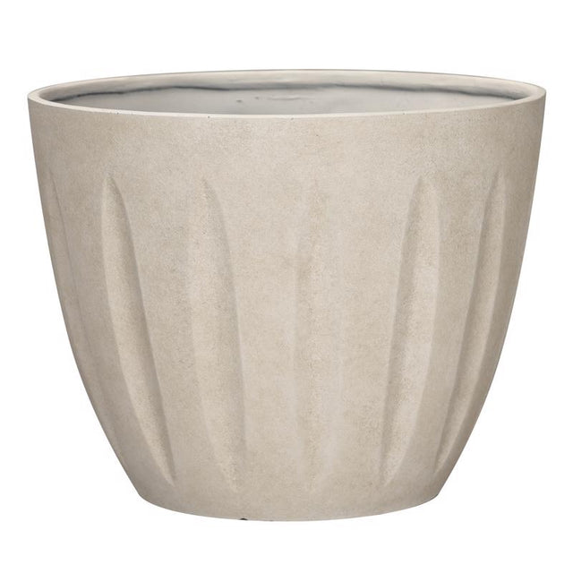L&G 13 in. H X 16 in. W X 16 in. D X 16 in. D Polyresin Spritzer Planter Sand