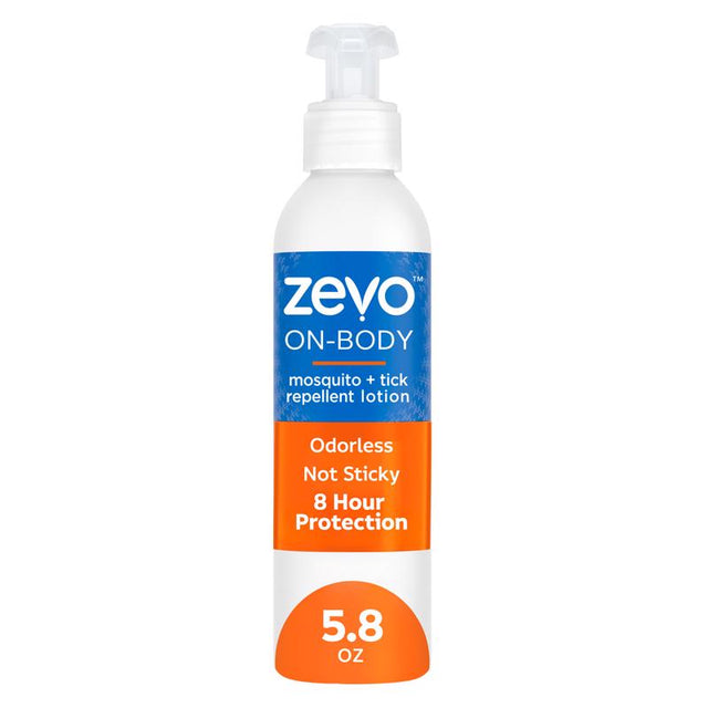 Zevo On-Body Lotion Insect Repellent Lotion For Mosquitoes/Ticks 5.8 oz, Pack of 12
