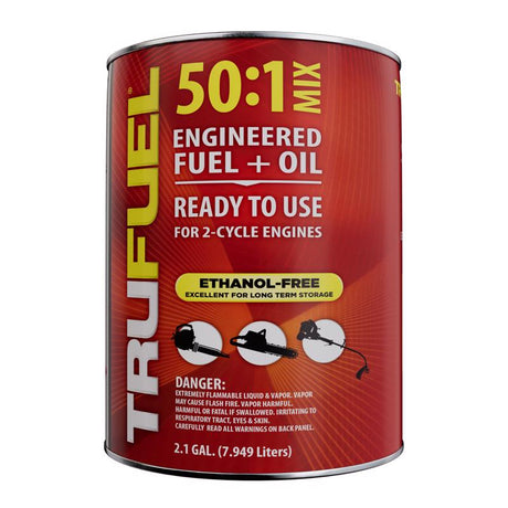 TruFuel Ethanol-Free 2-Cycle 50:1 Engineered Fuel and Oil 2.1 gal, Pack of 2