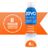 Zevo On-Body Aerosol Spray Insect Repellent Liquid For Mosquitoes/Ticks 6 oz, Pack of 6