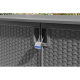 Suncast 4 ft. x 2 ft. Resin Standard Modern 2-Door Cabinet with Floor Kit