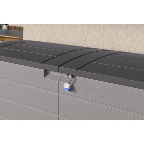 Suncast 59 in. W X 23 in. D Gray Plastic Deck Box 120 gal