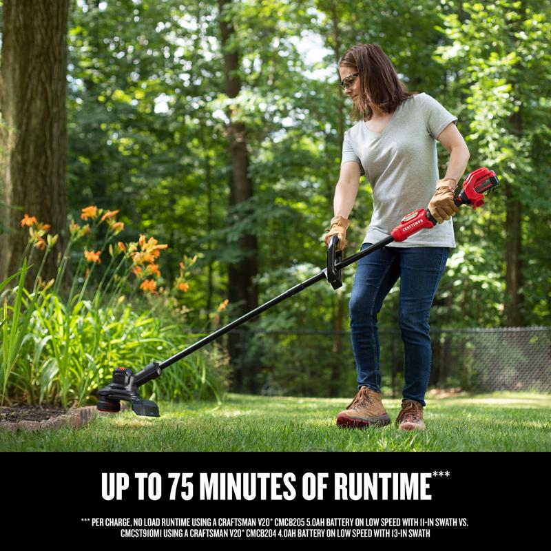 Craftsman V20 BRUSHLESS RP CMCK497P1 13 in. 20 V Battery Blower/Trimmer Kit (Battery & Charger)