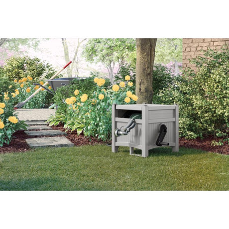 Suncast 100 ft. Gray Free Standing Hideaway Hose Reel