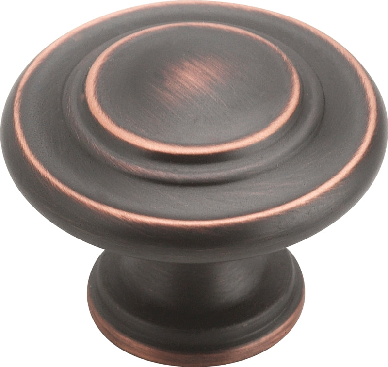 Amerock TEN1586ORB Cabinet Knob, 1 in Projection, 1-5/16 in, Zinc