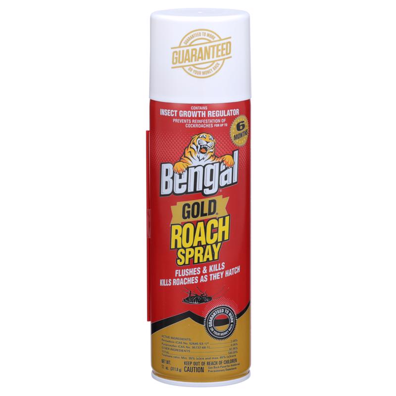 Bengal Gold Roach Spray Insect Killer Liquid 11 oz, Pack of 12