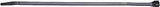 Gardner Bender 47-115UVB Cable Tie, 4 in Max Bundle Dia, Nylon, Black, 15 in L, 4/BAG