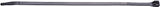 Gardner Bender 47-115UVB Cable Tie, 4 in Max Bundle Dia, Nylon, Black, 15 in L, 4/BAG