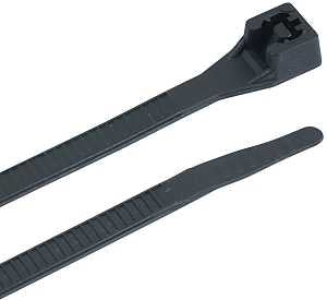 Gardner Bender 46-310UVBM Cable Tie, Double-Lock Locking, 6/6 Nylon, Black