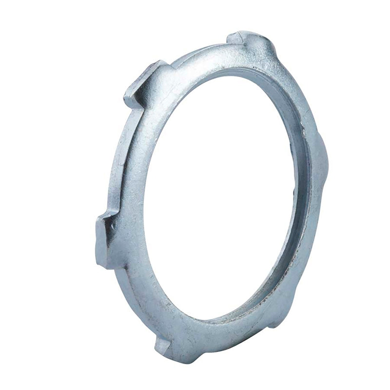 Halex 96195 Conduit Locknut, 1-1/2 in, Zinc, Steel