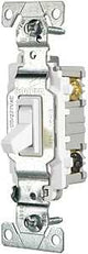 Eaton Wiring Devices CSB115STW-SP Series Toggle Switch, White, 15 A, 120/277 V, 1-Pole, Nylon Housing Material