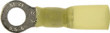 Calterm 65724 Ring Terminal, 12 to 10 AWG Wire, Copper Contact, 7/PK